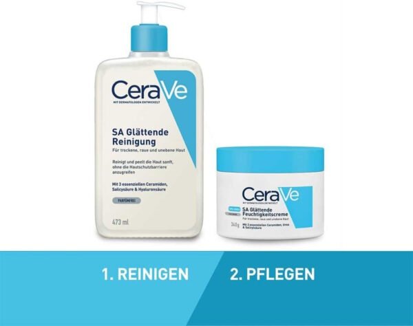 CeraVe SA Cleanser Salicylic Acid Face Wash with Hyaluronic Acid, Niacinamide & Ceramides BHA Exfoliant| 8Oz, 236 ML - Image 3