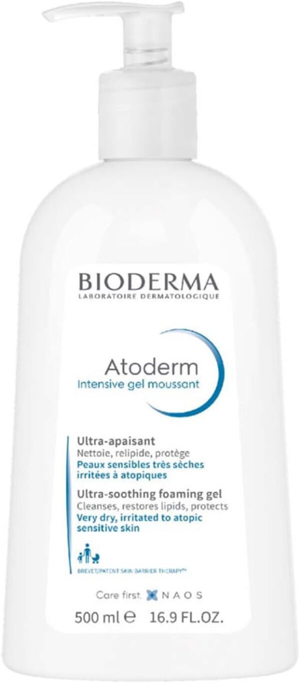 Bioderma Atoderm Intensive Ultra-Soothing Shower Gel For Very Dry To Atopic Skin, 500ML
