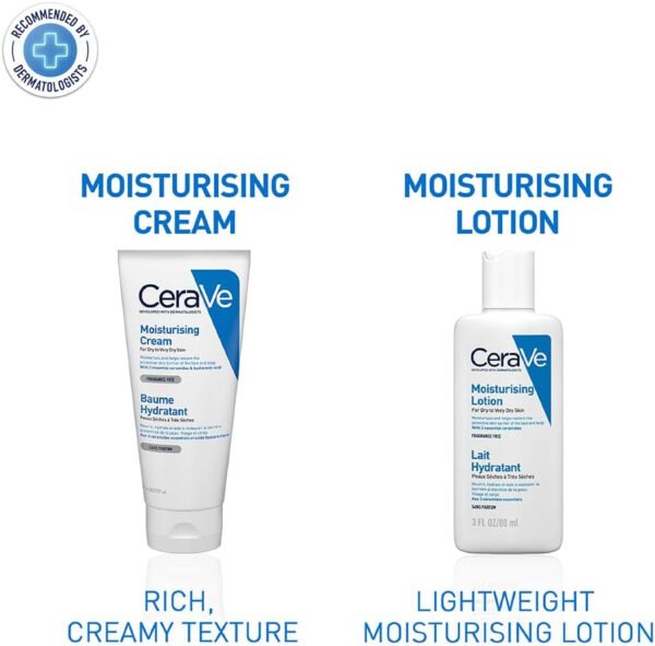 CeraVe Moisturising Cream for Dry to Very Dry Skin 177 ml with Hyaluronic Acid & 3 Essential Ceramides - Image 9