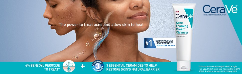 CeraVe Acne Foaming Cream Cleanser