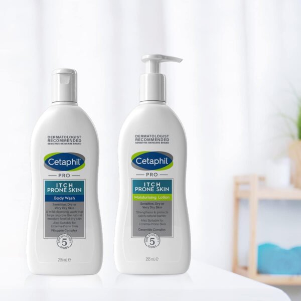 Cetaphil PRO Body Moisturiser, 295ml, Moisturising Lotion For Itch Prone & Eczema Prone Skin, With Niacinamide & Shea Butter, - Image 16