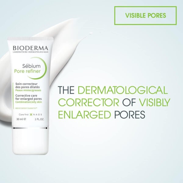 Bioderma Sebium Pore Refiner Corrective Care Cream For Combination To Oily Skin 30ml White 0.16 Ounce (Pack Of 1) - Image 4