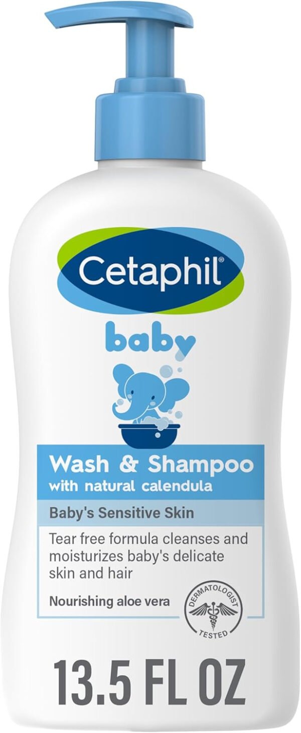 Cetaphil Baby Wash and Shampoo, Moisturizer gentle Cleanser, Foaming Wash with Organic Calendula, Unscented, 400ml - Image 7