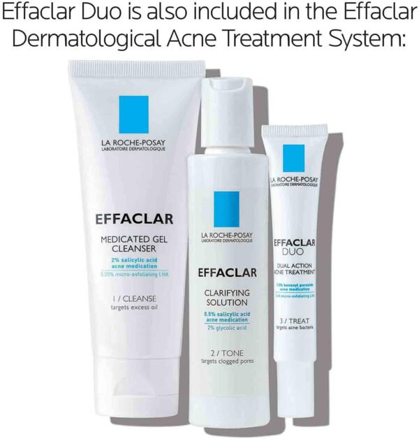 La Roche-Posay Effaclar Duo Dual Action Acne Spot Treatment Cream with Benzoyl Peroxide Acne Treatment, Blemish Cream for Acne - Image 8