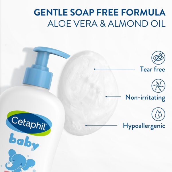 Cetaphil Baby Wash and Shampoo, Moisturizer gentle Cleanser, Foaming Wash with Organic Calendula, Unscented, 400ml - Image 10