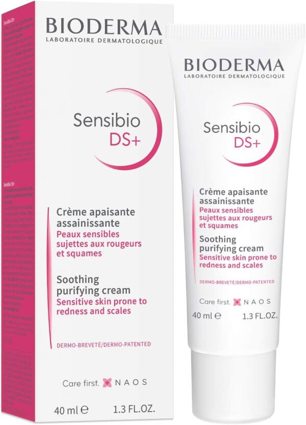 Bioderma Sensibio DS+ Soothing Purifying Cream for Seborrheic Dermatitis Sensitive Skin, 40ml
