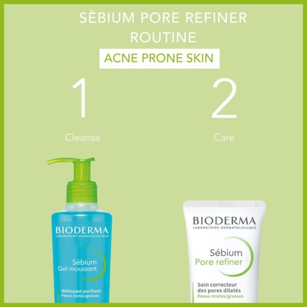 Bioderma Sebium Pore Refiner Corrective Care Cream For Combination To Oily Skin 30ml White 0.16 Ounce (Pack Of 1) - Image 3