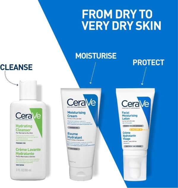 CeraVe Moisturising Cream for Dry to Very Dry Skin 177 ml with Hyaluronic Acid & 3 Essential Ceramides - Image 6
