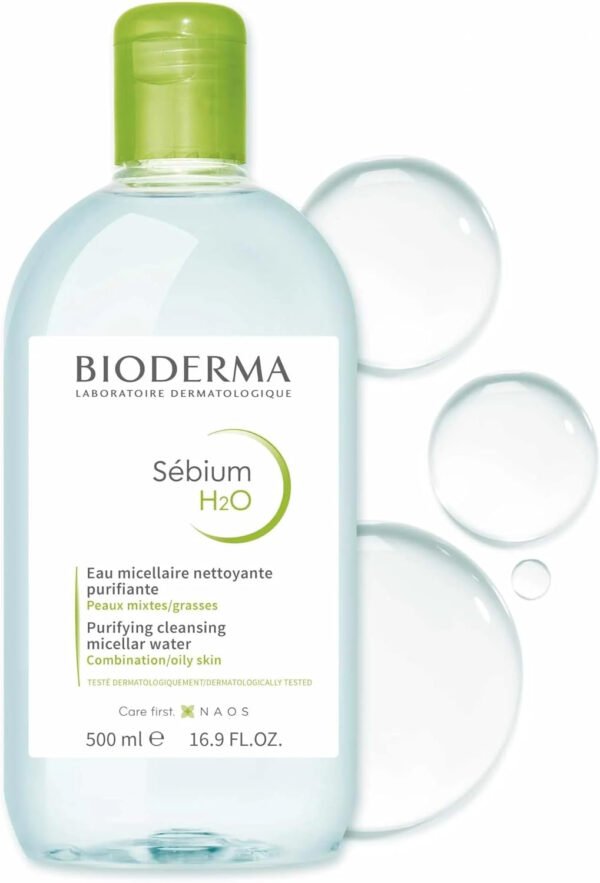 Bioderma Sebium H2O Mu Removing Micelle Solution, 500ml - Image 2
