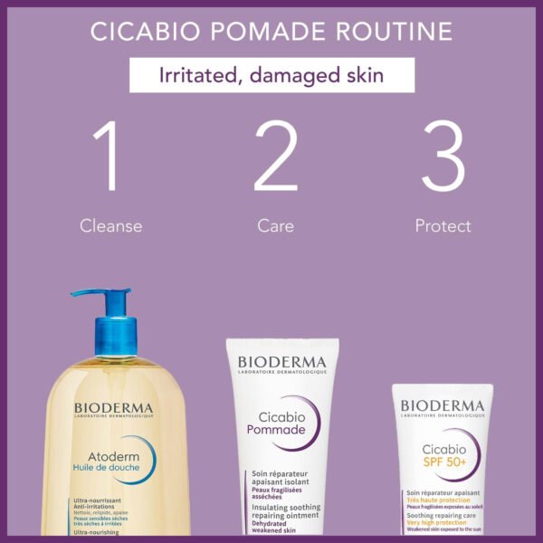 BioDerma Cicabio Soothing Repairing Care SPF 50 for Unisex - 1 oz Sunscreen - Image 4