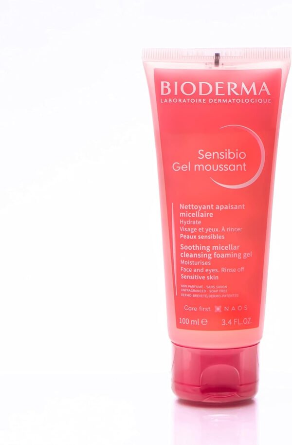 BioDerma Sensibio Soothing Micellar Cleansing Foaming Gel For Sensitive Skin, 100 ml - Image 17