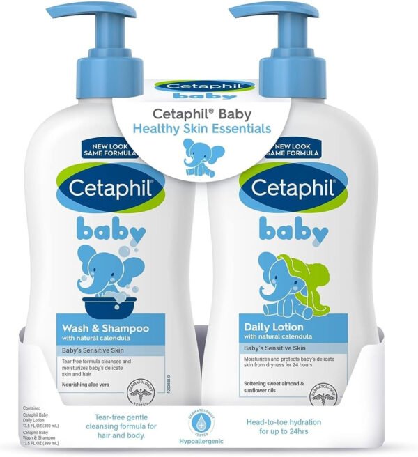 Cetaphil Baby Wash and Shampoo, Moisturizer gentle Cleanser, Foaming Wash with Organic Calendula, Unscented, 400ml - Image 21