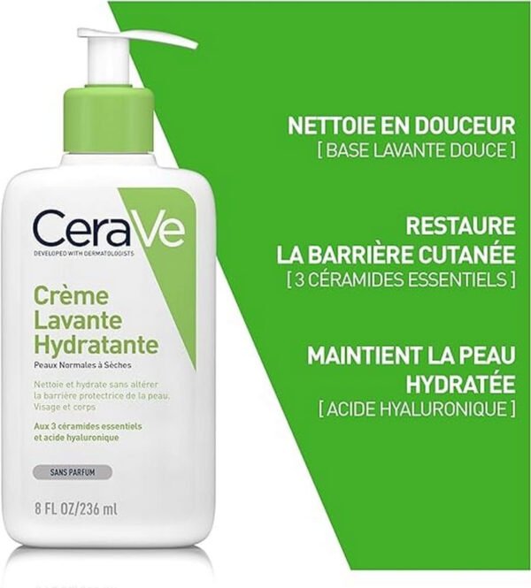 CeraVe Hydrating Cleanser | Face and Body Wash for Normal to Dry skin with Hyaluronic Acid and Ceramides | Fragrance Free - Image 14