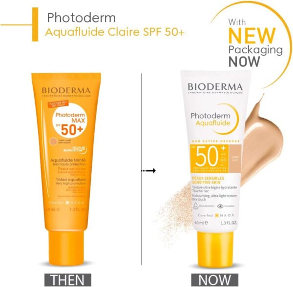 BIODERMA Photoderm Max Water Resistant SPF 50+ Tinted Aquafluid, 40 ml - Image 2