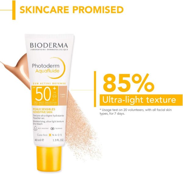 BIODERMA Photoderm Max Water Resistant SPF 50+ Tinted Aquafluid, 40 ml - Image 5