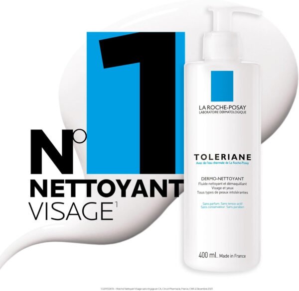 La Roche-Posay Roche Posay TOLERIANE dermo-nettoyant visage & yeux 400 ml - Image 2