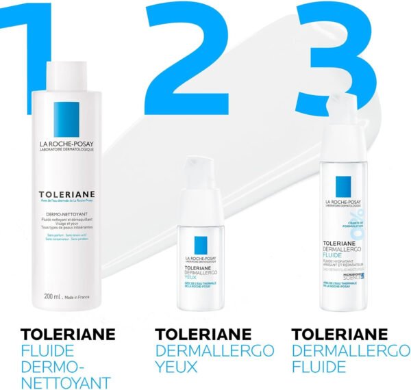 La Roche-Posay Roche Posay TOLERIANE dermo-nettoyant visage & yeux 400 ml - Image 4