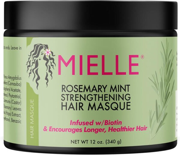 Mielle Organics Rosemary Mint Strengthening Edge Gel For Sleeking And Taming Hair, 57 g, White - Image 7