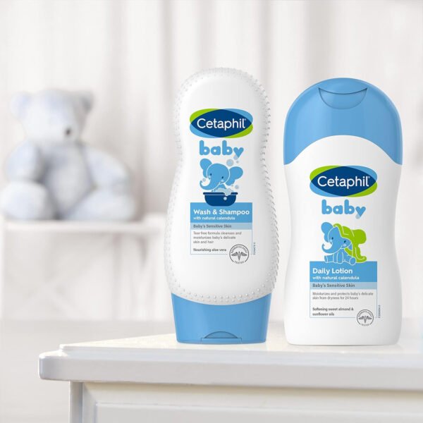 Cetaphil Baby Wash and Shampoo, Moisturizer gentle Cleanser, Foaming Wash with Organic Calendula, Unscented, 400ml - Image 29