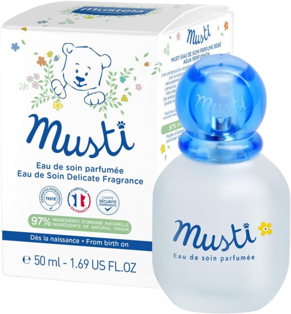 Mustela Musti Eau de Soin Parfumee - Delicate Fragrance for Boys & Girls - with Chamomile & Honey Extracts - AlcoholFree - 50ml - Image 30