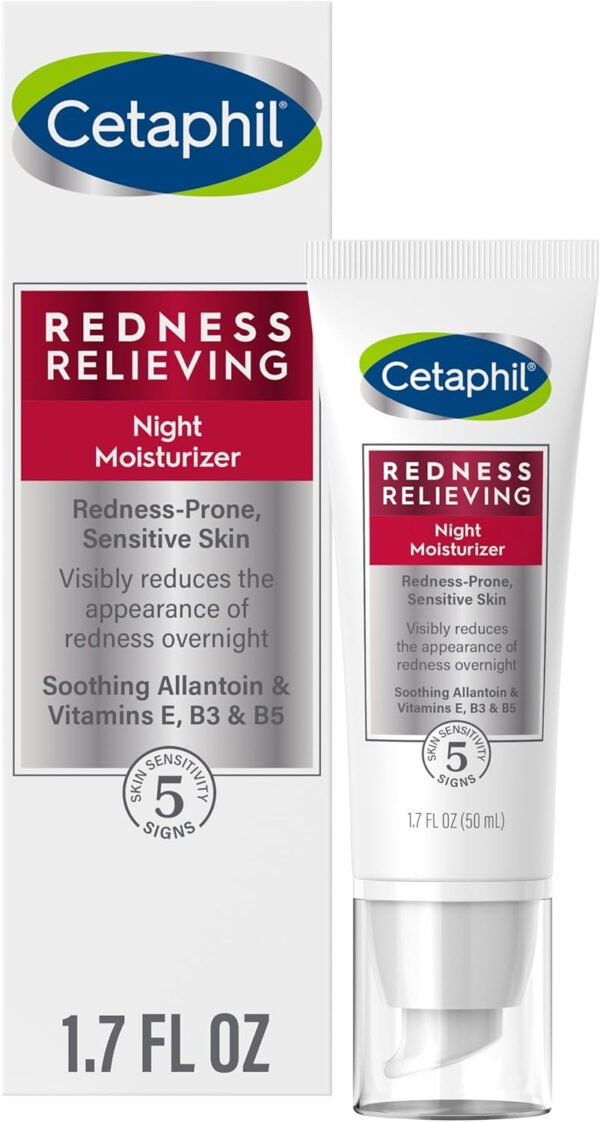 Cetaphil Redness Relieving Night Moisturizer, 1.7 Ounce