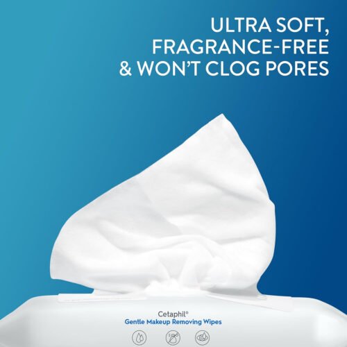 Cetaphil Gentle Makeup Removing Wipes, 25 towelettes - Image 13