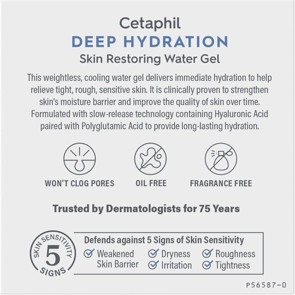 Cetaphil Deep Hydration Skin Restoring Water Gel, 1.7 oz - Image 3