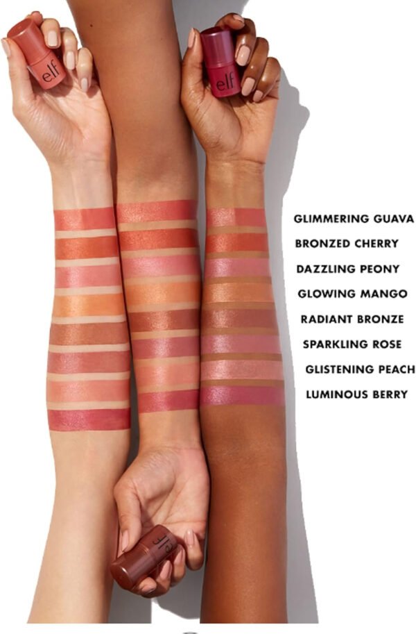 e.l.f. Monochromatic Multi Stick Eyes Lips Cheeks, Dazzling Peony,0.155 Ounce 81346, 4.4 g (Pack of 1) - Image 3