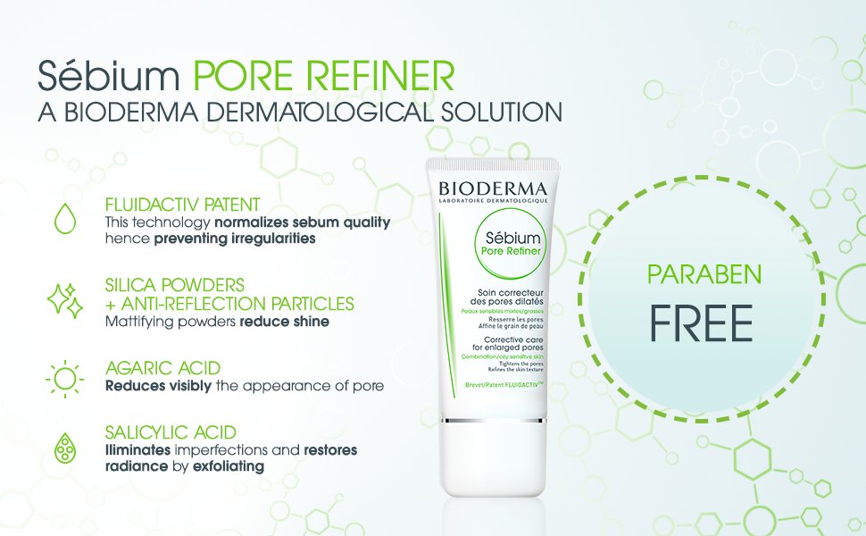 Bioderma Sebium Pore Refiner Corrective Care Cream for Combination to Oily Skin