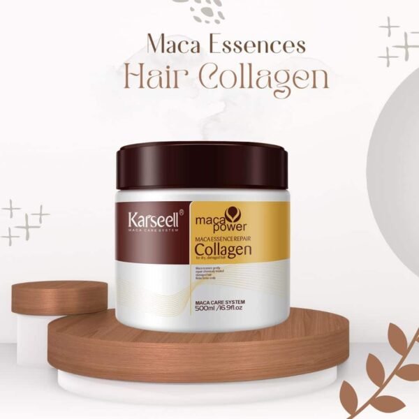 Karseell Hair Mask Collagen Treatment Natural Argan Oil Coconut conditioner for Dry Damaged Hair 16.9 oz (Pack of 1), 500 ML - Image 4