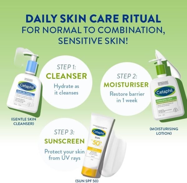 Cetaphil Moisturizing Lotion, Face & Body Moisturizer for Men & Women, Normal to Dry Sensitive Skin, Unscented, 236 ML - Image 5