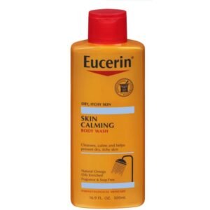Eucerin Skin Calming Body Wash - Cleanses and Calms to Help Prevent Dry, Itchy Skin - 16.9 fl. oz. Bottle, 500 ML (Pack of 1).