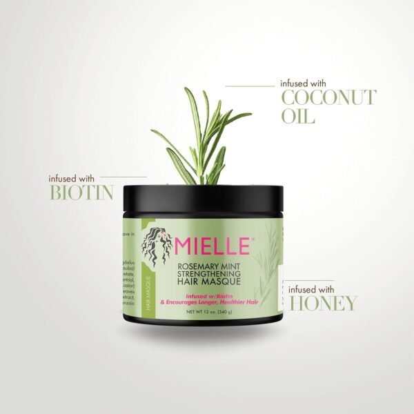 Rosemary Mint Strengthening Hair Mask 340g - Image 4