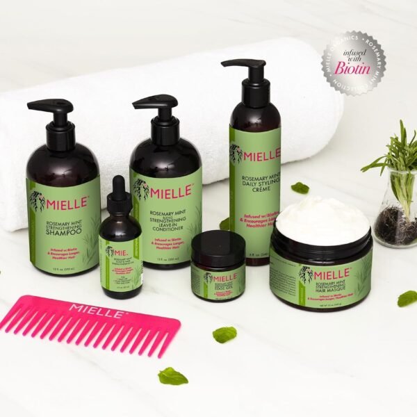 Rosemary Mint Strengthening Hair Mask 340g - Image 9